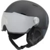CASQUE BOLLE MIGHT VISOR MATTE BLK + GREY PHOTO SIL 23 -Snowboard Dynafit Shop casque bolle might visor matte blk grey photo sil 23